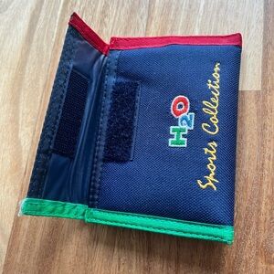 Retro Velcro wallet Danish brand H2O Sport 90s boys hook loop trifold billfold